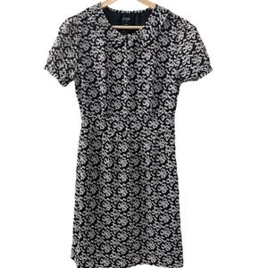 J Crew Floral Dress With Peter Pan Collar Size 4